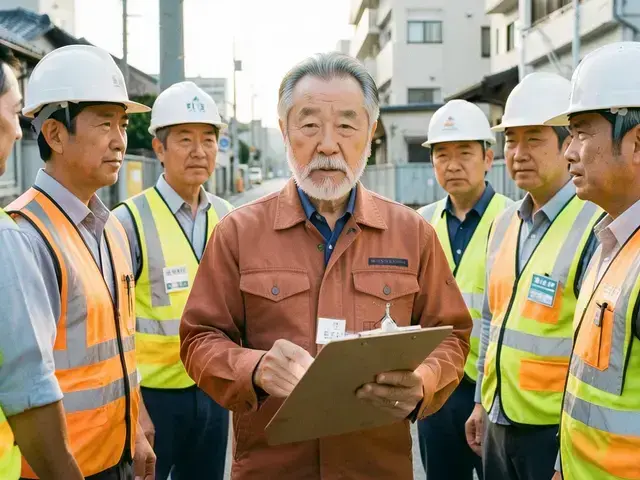 現場朝礼の様子