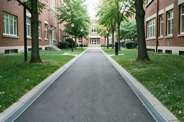 世田谷学園の歩道