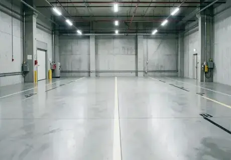 工場のコンクリート床