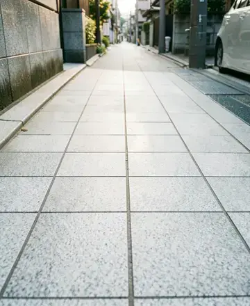 花崗岩の歩道